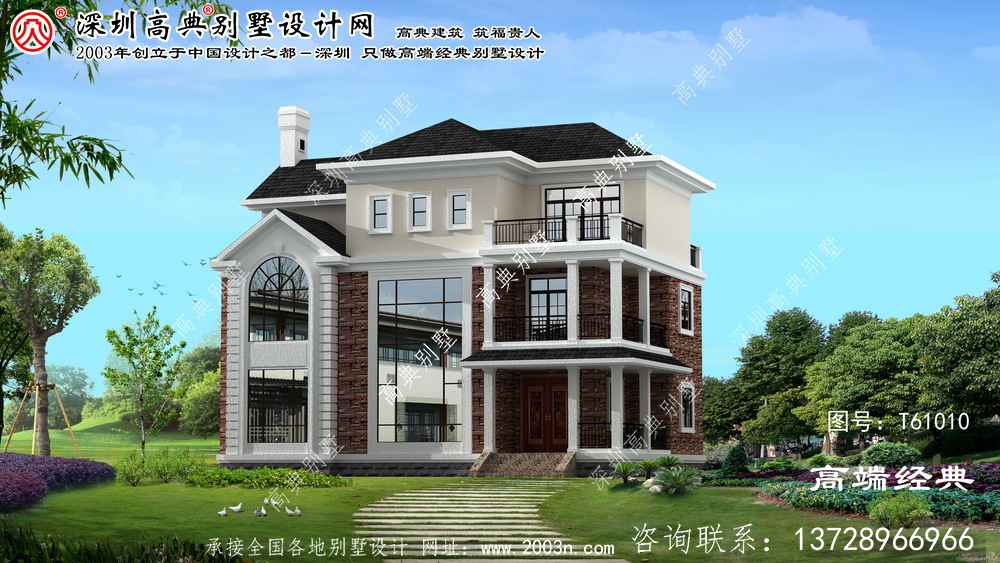 浮山县乡宁县三层别墅，外观简约大气，是非常受欢迎的别墅类型。